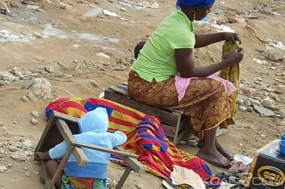 Côte d'Ivoire: L'accusant d'avoir volé ses 22.250 frs, un homme frappe sa femme à  la machette, et jette son bébé