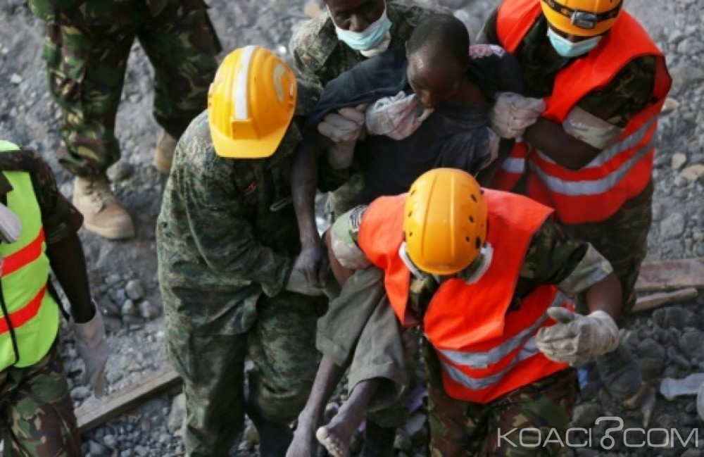 Kenya: Un immeuble de sept étages s'effondre à  Nairobi , 15 disparus