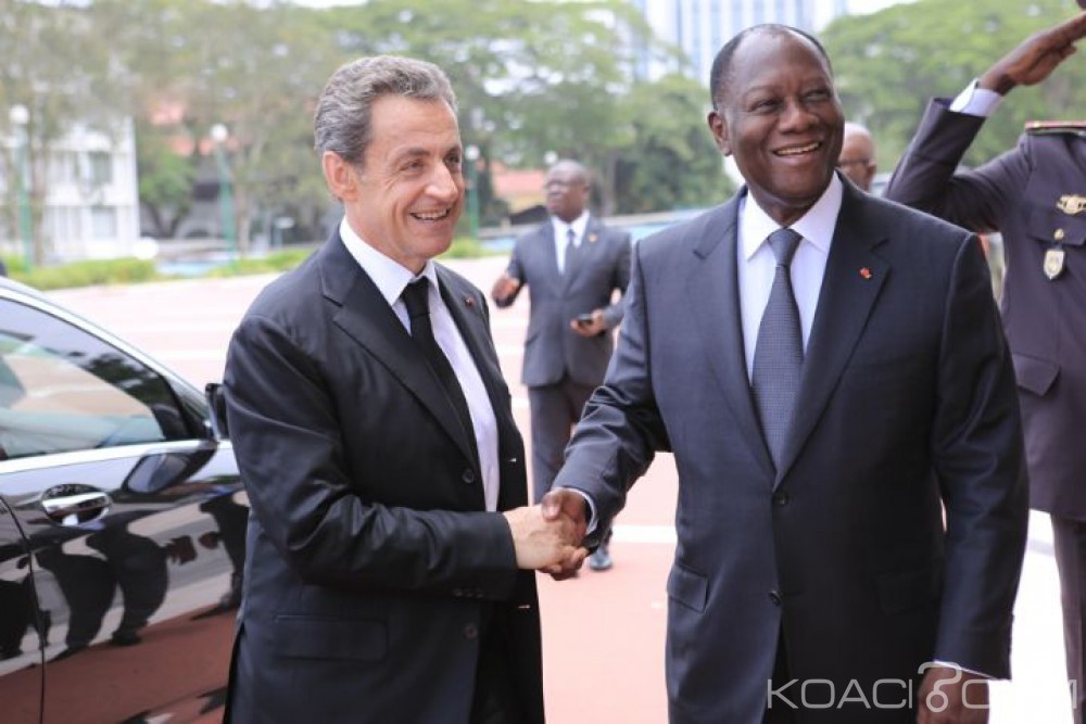 Côte d'Ivoire: Sarkozy retrouve Ouattara au palais avec le groupe Accor Hotels