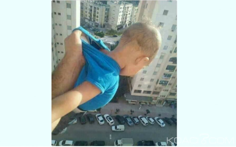 Algérie: Pour des «Likes»  sur Facebook , il suspend son bébé dans le vide