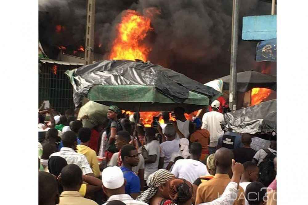 Côte d'Ivoire: Adjamé, plus de 3 incendies de marchés en moins de 35 jours, les causes inconnues