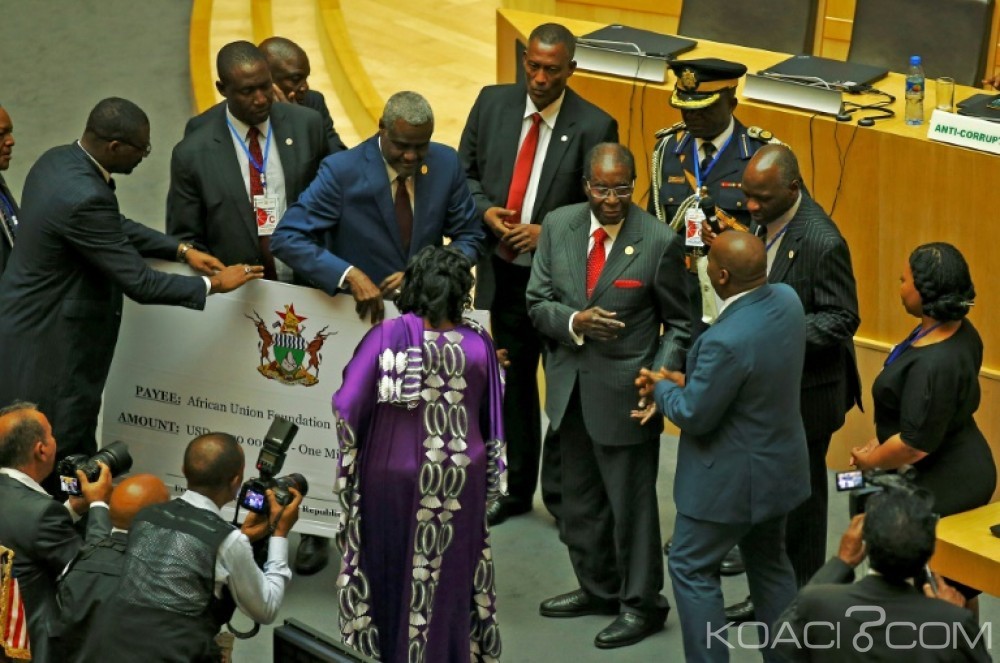 Zimbabwe:  A Addis Abeba, Mugabe fait don d'un million de dollars tiré de la vente de vaches