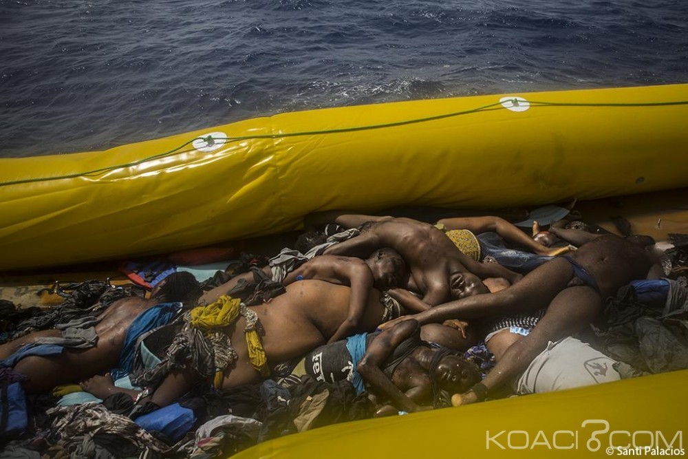 Libye: Huit corps de migrants découverts  sur des bateaux en provenance de Libye