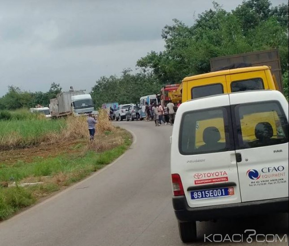 Côte d'Ivoire: Dabou, une collision entre deux gros camions a bloqué la circulation durant des heures