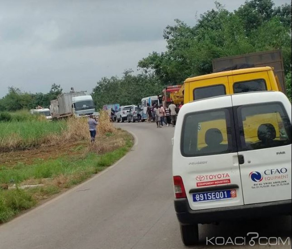 Côte d'Ivoire: Dabou, une collision entre deux gros camions a bloqué la circulation durant des heures