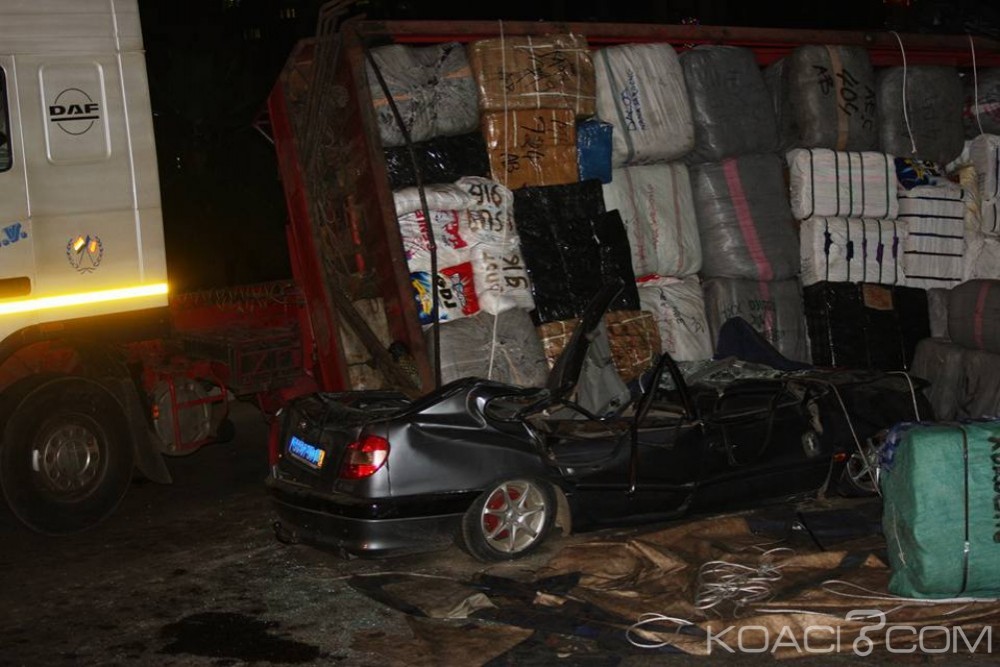 Côte d'Ivoire: Un gros camion déverse son contenu sur un véhicule et fait un mort