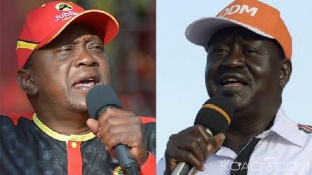 Kenya: JourJ Présidentielle, duel serré entre le Président Uhuru Kenyatta et son rival Raila Odinga