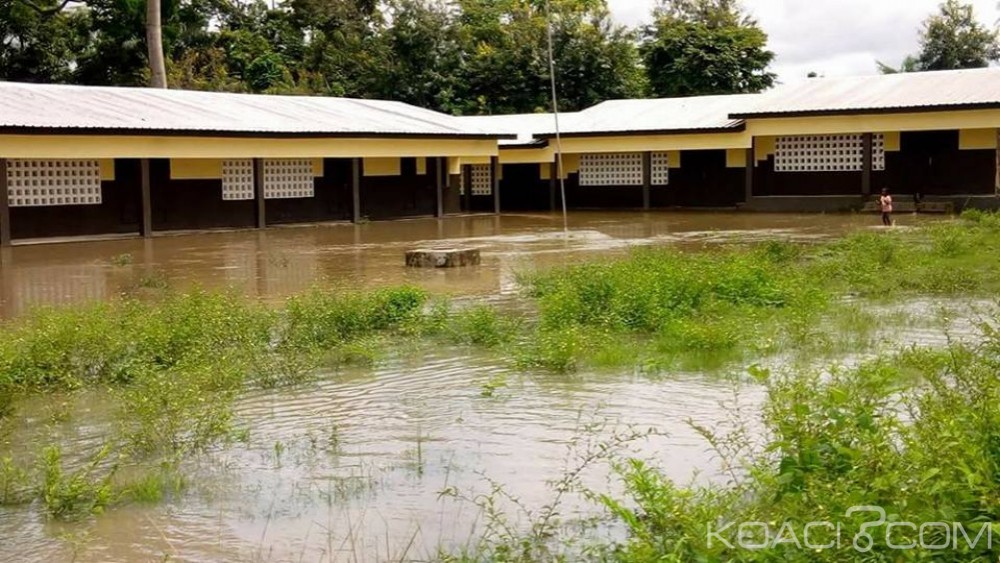 Côte d'Ivoire: Bangolo, à  quelques jours de la rentrée scolaire, l'EPP Magic System inondée après les fortes pluies