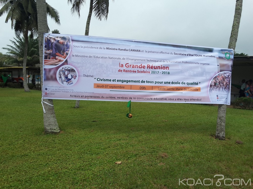 Côte d'Ivoire: Enseignement général, Technique et professionnel, le calendrier scolaire 2017-2018 dévoilé, tout sur les congés et arrêts de notes