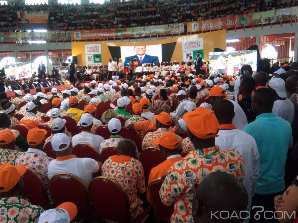 Côte d'Ivoire: 3ème Congrès du RDR, Ouattara joue le suspense et scande, «Henri Konan Bédié et moi sommes ensemble»