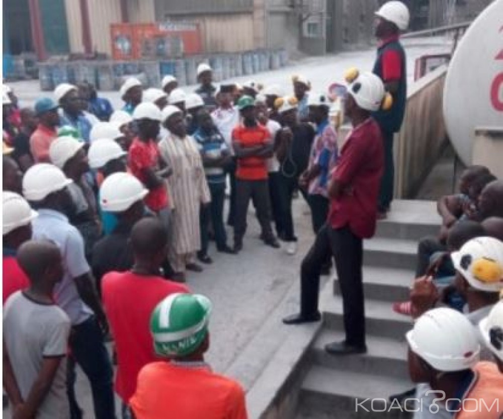 Côte d'Ivoire: Pour non satisfaction de leurs revendications, les travailleurs de la société de ciment d'Abidjan ont entamé une grève illimitée