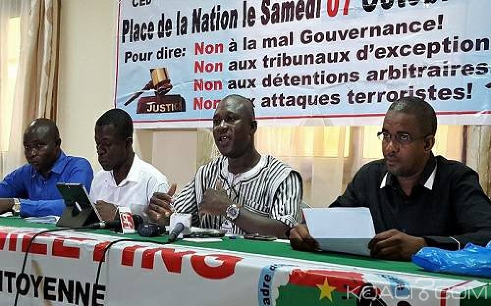 Burkina Faso: Un meeting de veille citoyenne annoncé pour le 7 octobre