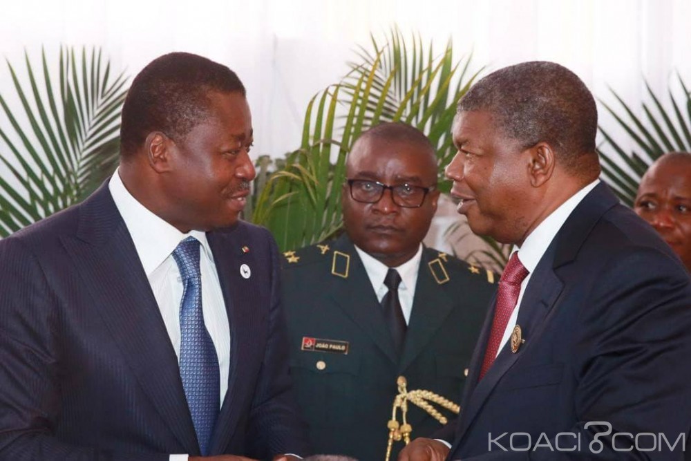Togo-Angola: Faure Gnassingbé témoin de l'investiture de João Lourenço, la coopération évoquée