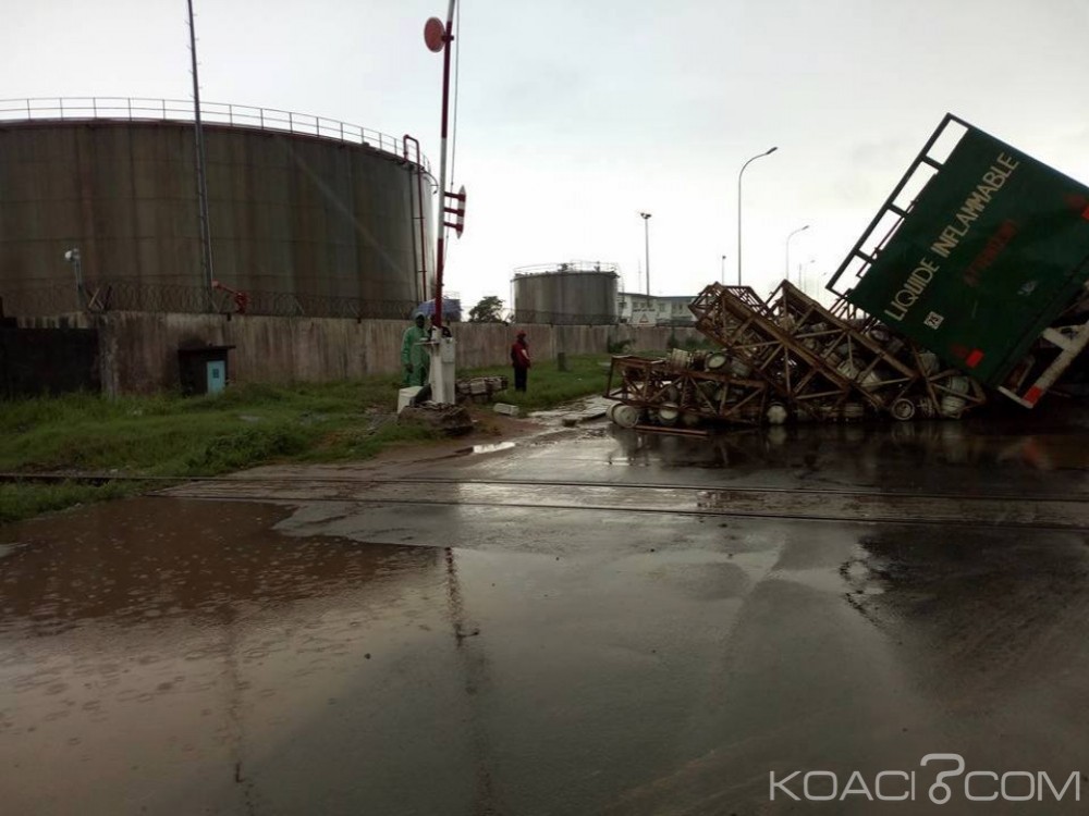 Côte d'Ivoire: Un camion déverse plusieurs bouteilles sur la chaussée, risque de fuite de gaz à  craindre