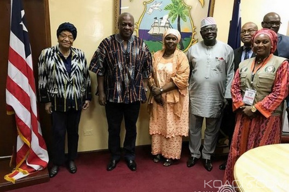 Liberia:  Présidentielle, John Mahama et la CEDEAO en mission d'observation