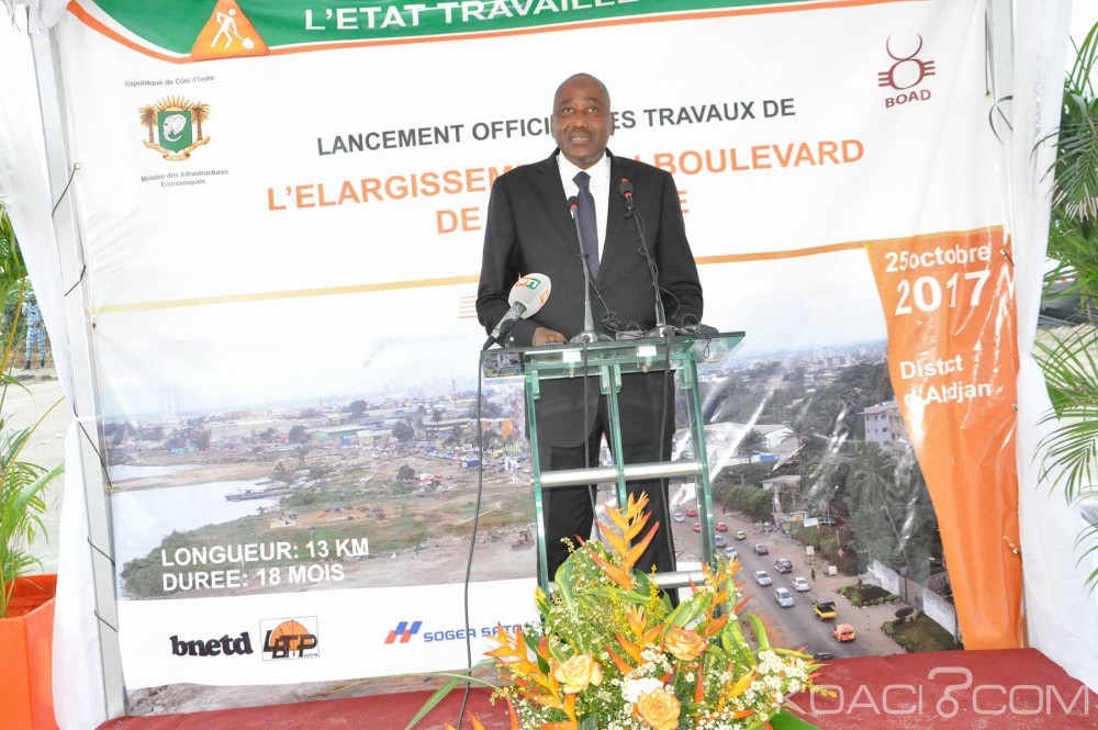 Côte d'Ivoire: Marcory, Gon Coulibaly lance la 1ère phase des travaux d'élargissement du Boulevard de Marseille d'un montant de 16,53 milliards de FCFA