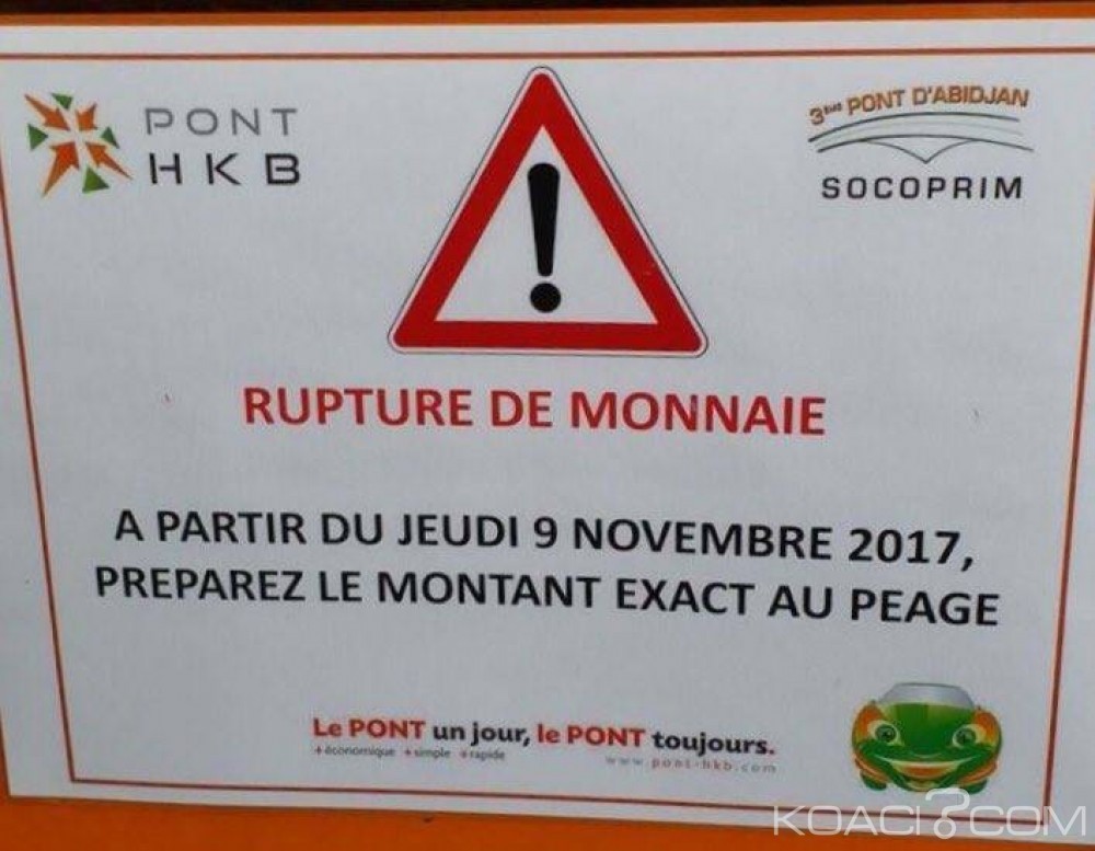 Côte d'Ivoire: Circulation sur le troisième pont, les usagers sommés de préparer la monnaie exacte, à  compter de demain