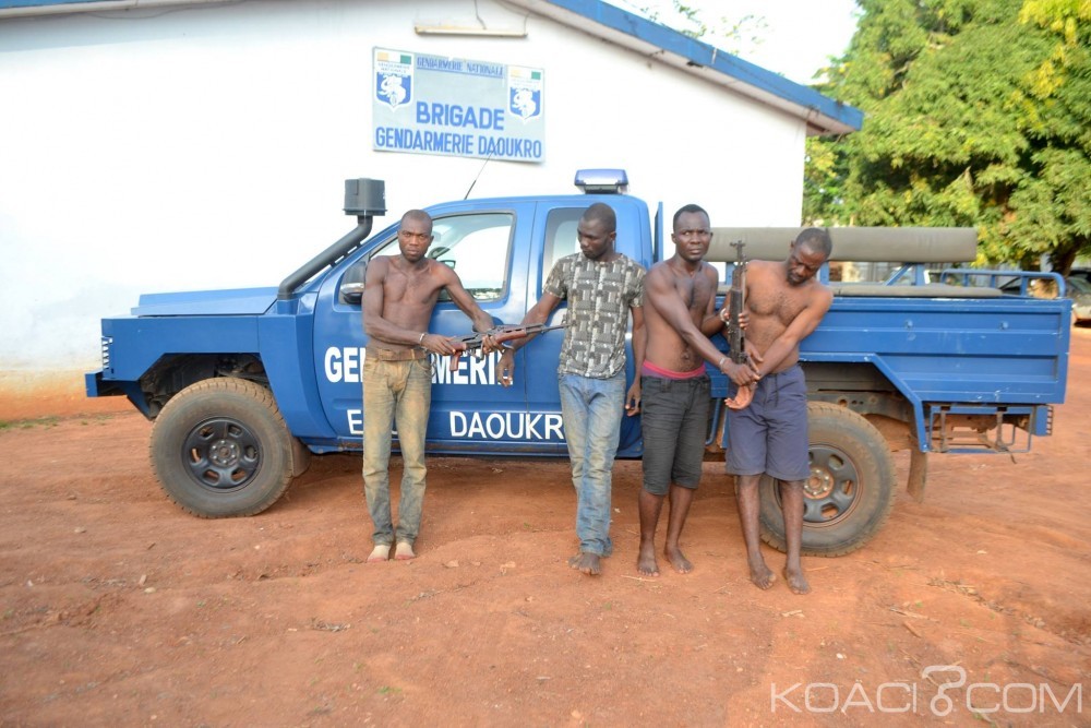 Côte d'Ivoire: Quatre redoutables braqueurs mis aux arrêts à  l'intérieur du pays