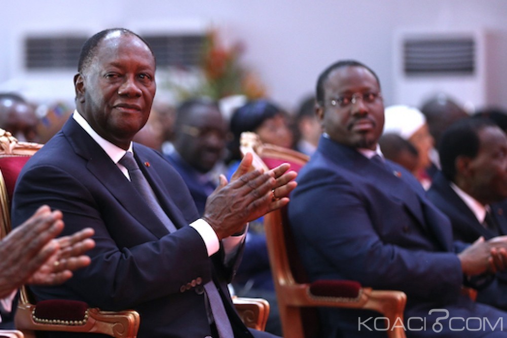 Côte d'Ivoire: Après leur rencontre «silencieuse», Soro et Ouattara côte à  côte à  la cérémonie d'ouverture du SARA