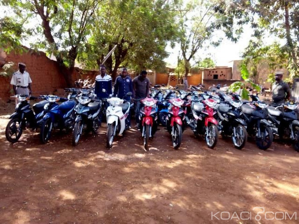 Burkina Faso: Plus d'une trentaine de motos volées saisies auprès de trois délinquants