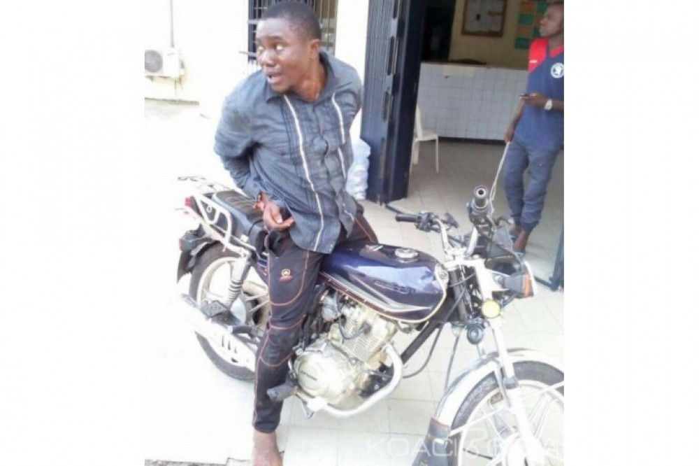 Côte d'Ivoire: Marcory, un individu à  moto arrêté pour avoir volé 500 F CFA