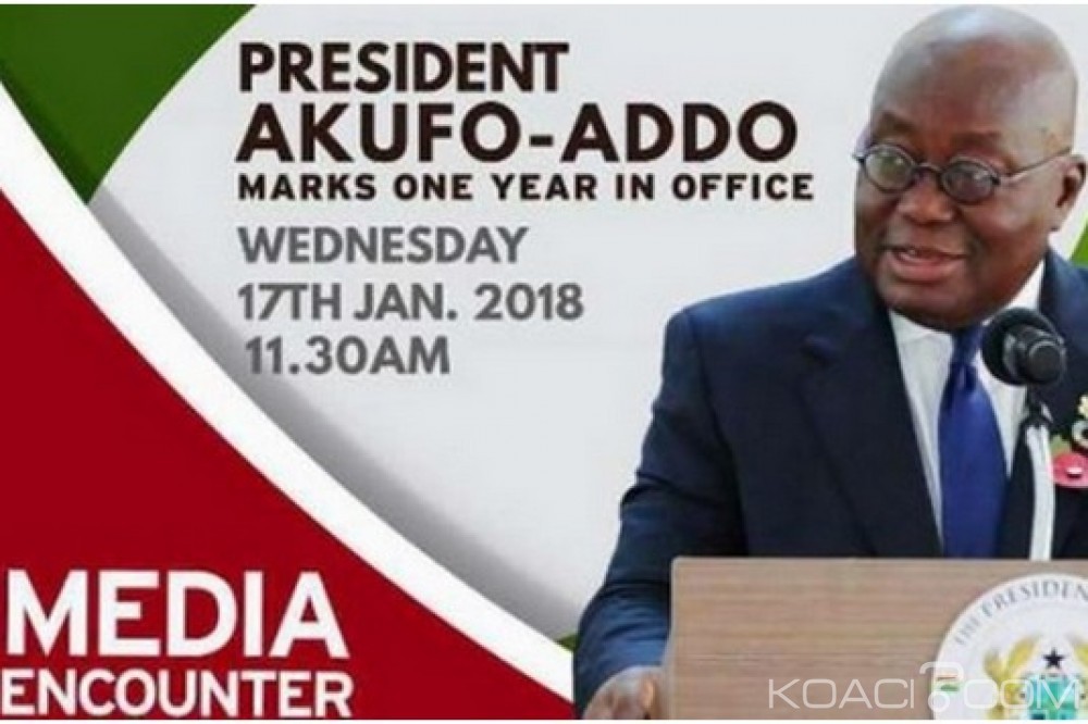Ghana: An 1 au pouvoir, Akufo-Addo évoque sa gestion et l'éventualité de sa candidature en 2020