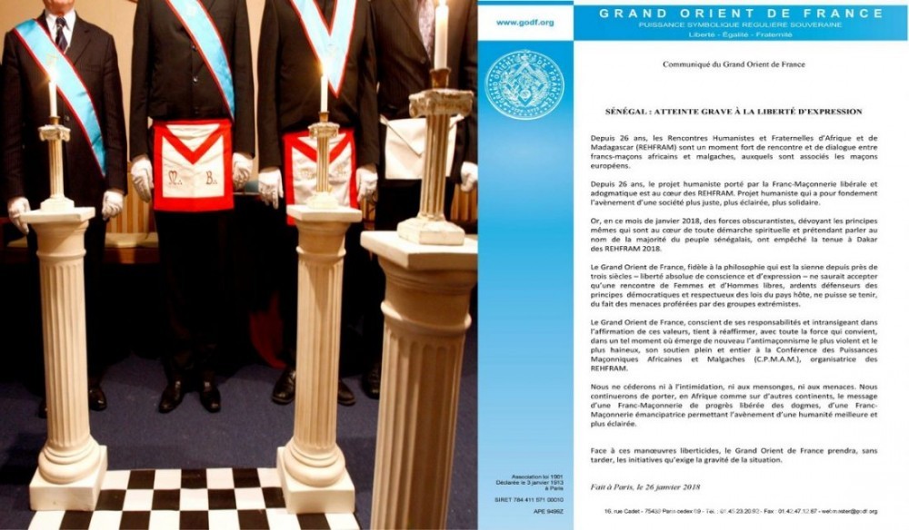 Sénégal: Annulation Rehfram 2018 dans le pays, les francs-maçons Français mettent en garde Dakar