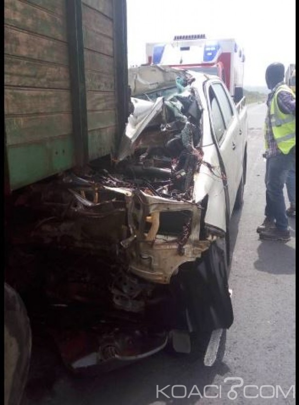 Côte d'Ivoire: Autoroute du nord, un véhicule percute un camion, un décès certain
