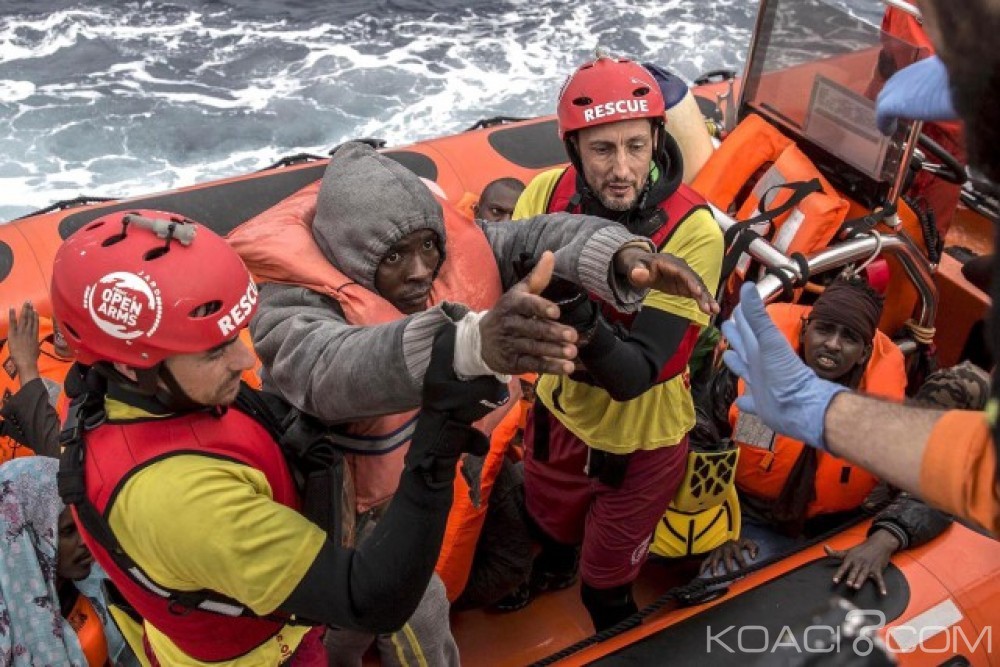 Libye : Près de  450 migrants dont des ivoiriens sauvés par la marine au  large