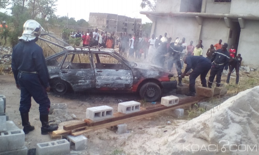 Côte d'Ivoire : Bouaké, un taxi à  gaz prend  feu, des blessés enregistrés