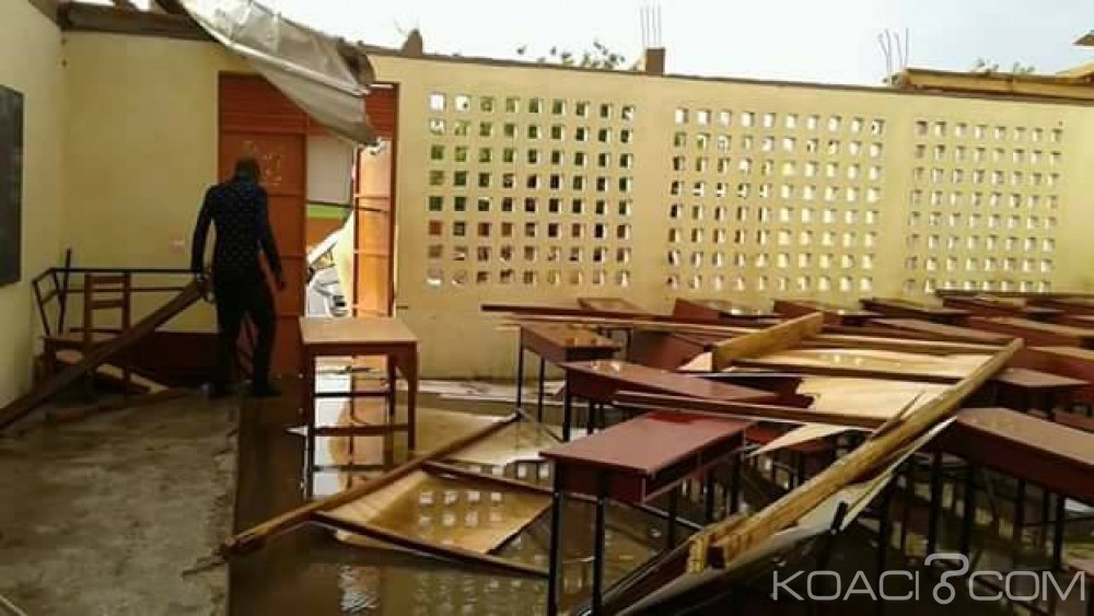 Côte d'Ivoire: Bouna, une école balayée par un orage, cinq élèves blessés