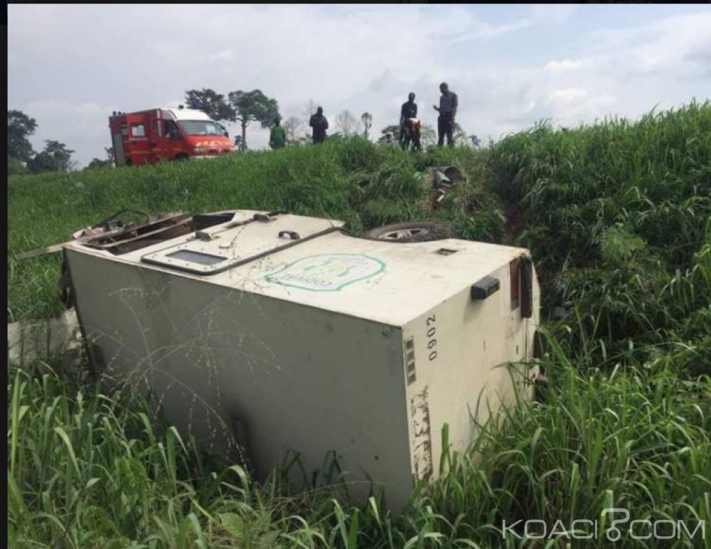 Côte d'Ivoire: Un véhicule de transfert de fonds fait une sortie de route, un mort