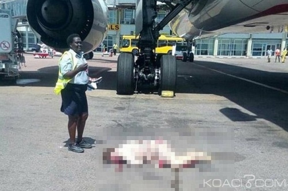 Ouganda: Une hôtesse d' Emirates se tue en chutant  d'un avion  à  l'aéroport d' Entebbe