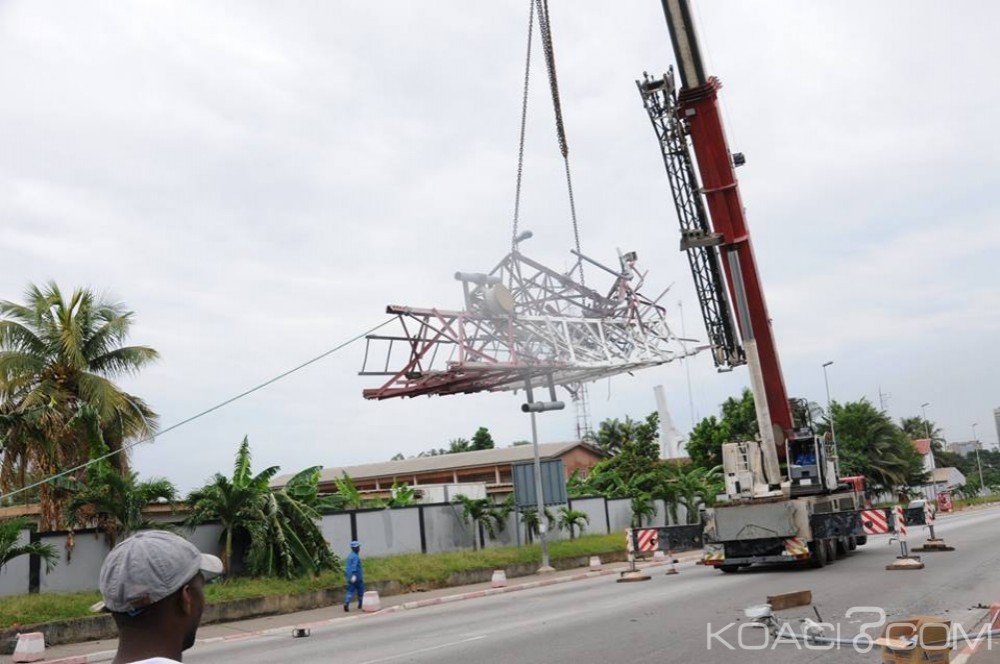 Côte d'Ivoire: Plateau, le pylône enlevé la circulation a repris au niveau du Commandement supérieur