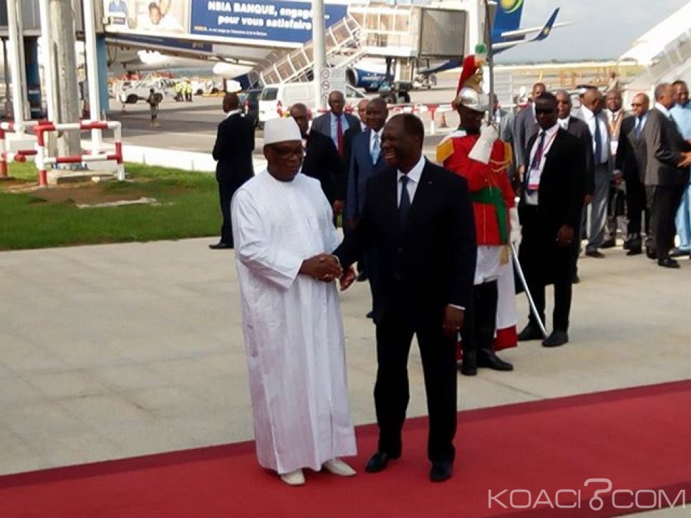 Côte d'Ivoire: Le Président malien à  Abidjan depuis 16 heures dans le cadre d'une visite de travail et d'amitié de 48 heures
