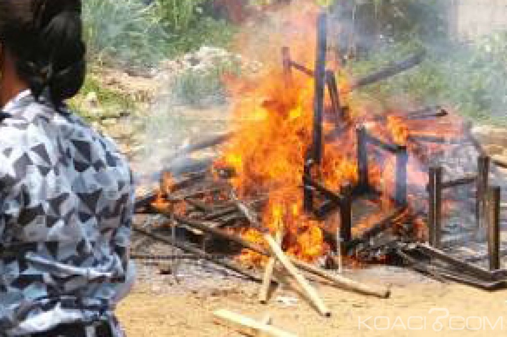 Côte d'Ivoire: Incendie à  Akouedo village, un mort calciné