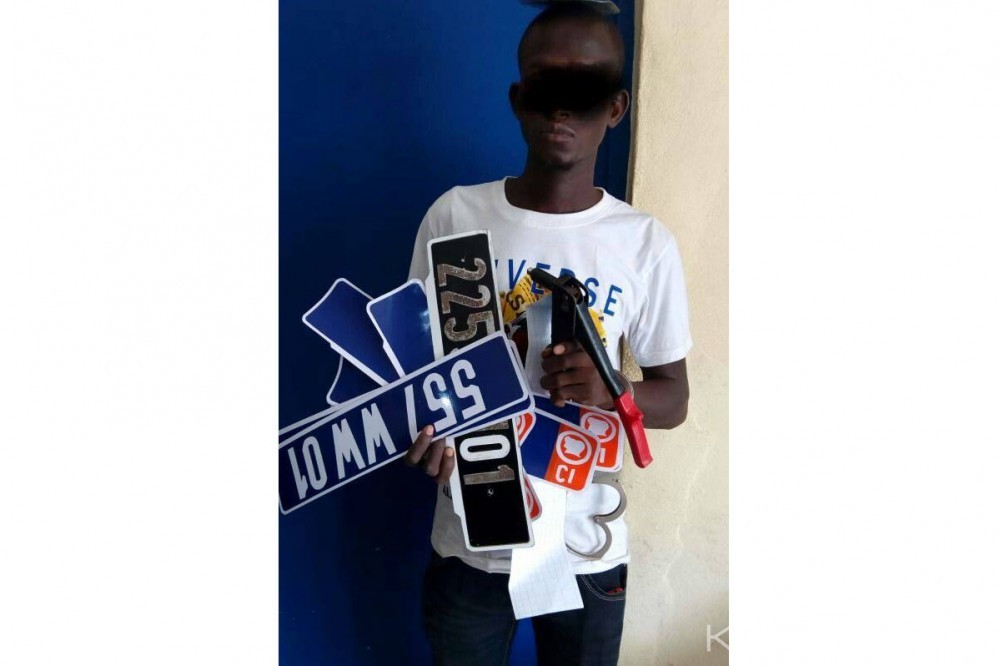 Côte d'Ivoire: Un fabricant et poseur de fausses plaques d'immatriculation interpellé