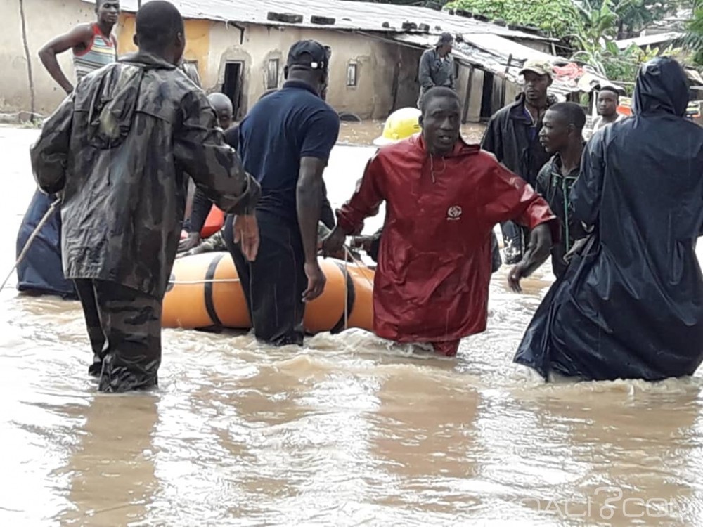 Côte d'Ivoire: Le bilan des victimes des pluies diluviennes s'est alourdi à  20 morts, un autre cas de décès signalé à  Guibéroua