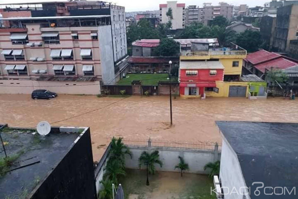 Côte d'Ivoire : Malgré les mesures d'urgences du gouvernement, la rue ministre de Cocody inondée après la pluie