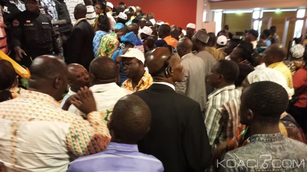 Côte d'Ivoire: AG constitutive du RHDP, cafouillage à  l'hôtel ivoire, un ministre bousculé, des individus habillés en PDCI et le logo du parti de Bedié utilisé sans son accord