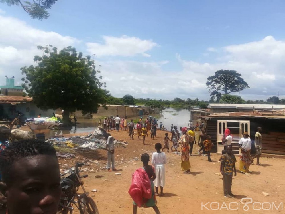Côte d'Ivoire : Plus de 2700 personnes sinistrées au centre ouest après la sortie du Bandama de son lit
