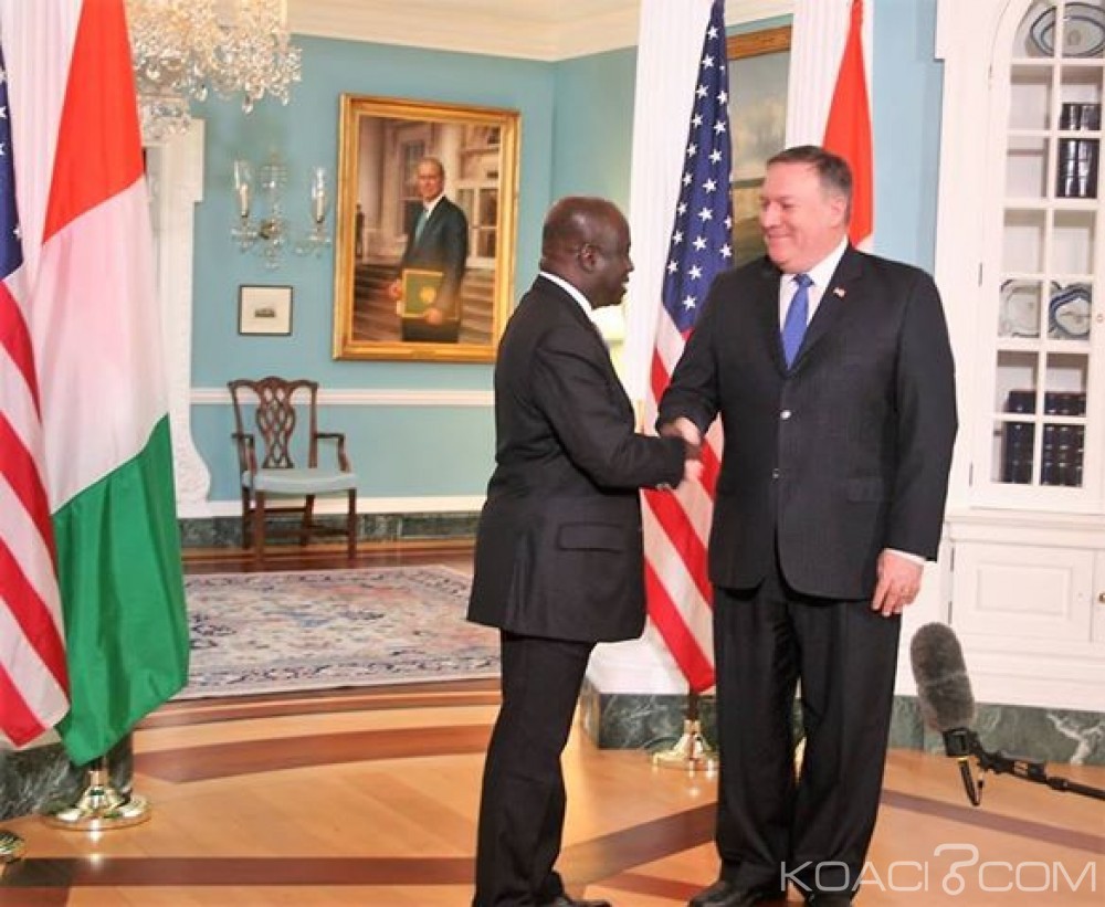 Côte d'Ivoire : Depuis Washington, Amon Tanoh plaide auprès de Pompeo pour que son pays soit traité comme un partenaire privilégié