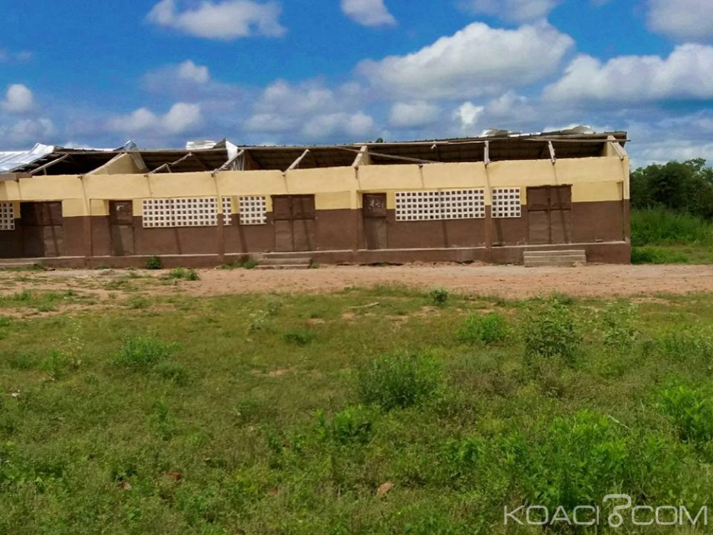 Côte d'Ivoire : En pleine rentrée scolaire, un collège  perd ses  toitures à  Bouna