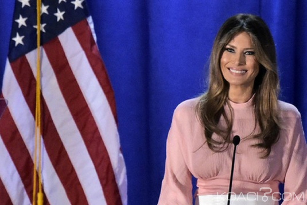 Ghana-USA: Melania Trump arrive à  Accra pour la cause des enfants