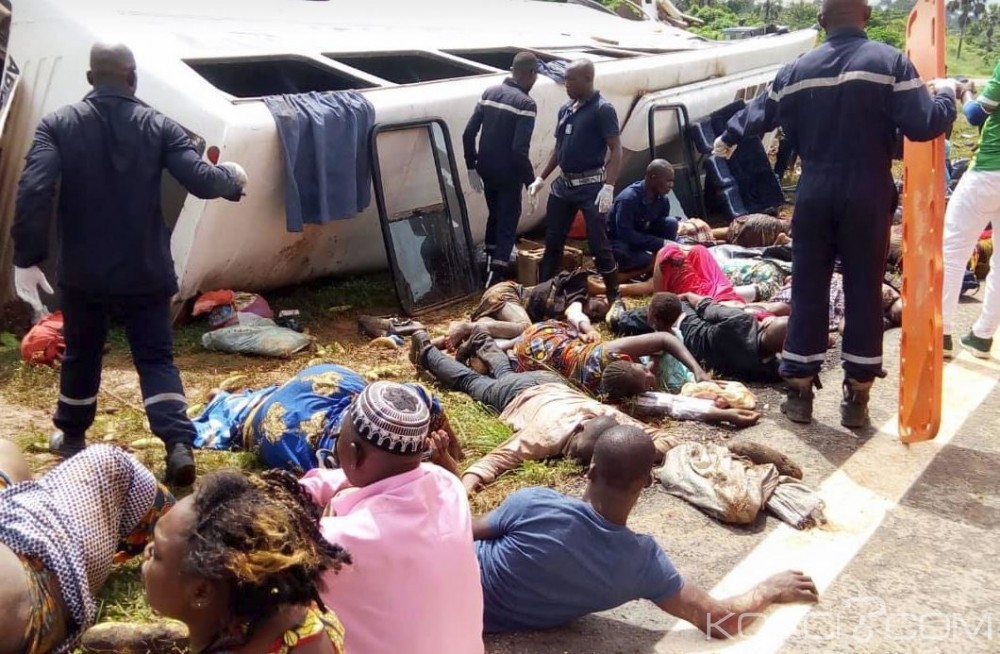 Côte d'Ivoire: Nouveau drame sur l'autoroute du nord, 79 victimes dont 5 morts