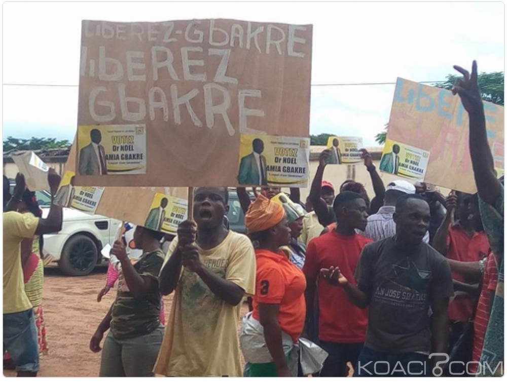 Côte d'Ivoire : Les partisans du candidat arrêté manifestent  à  Divo pour réclamer sa libération