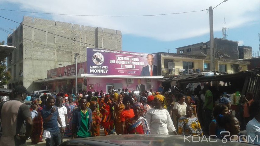 Côte d'Ivoire : Locales 2018, les partisans de Monney manifestent à  Marcory, il révèle l'attaque de son QG