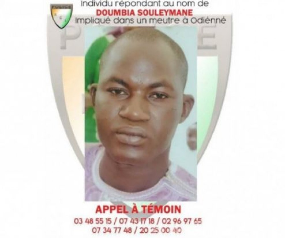 Côte d'Ivoire : Assassinat de l'agent de santé à  Odienné, un militaire du 4è bataillon de Korhogo recherché par la police