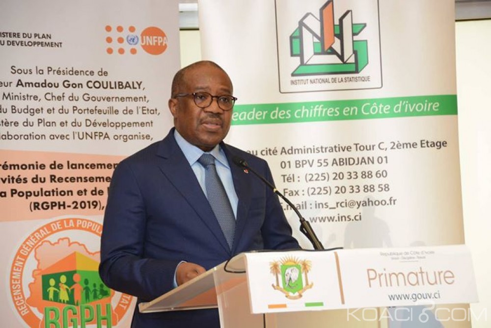 Côte d'Ivoire : Un budget de 19,6 milliards de FCFA pour la réalisation RGPH 2019, 3 milliards de FCFA mobilisés par l'Etat