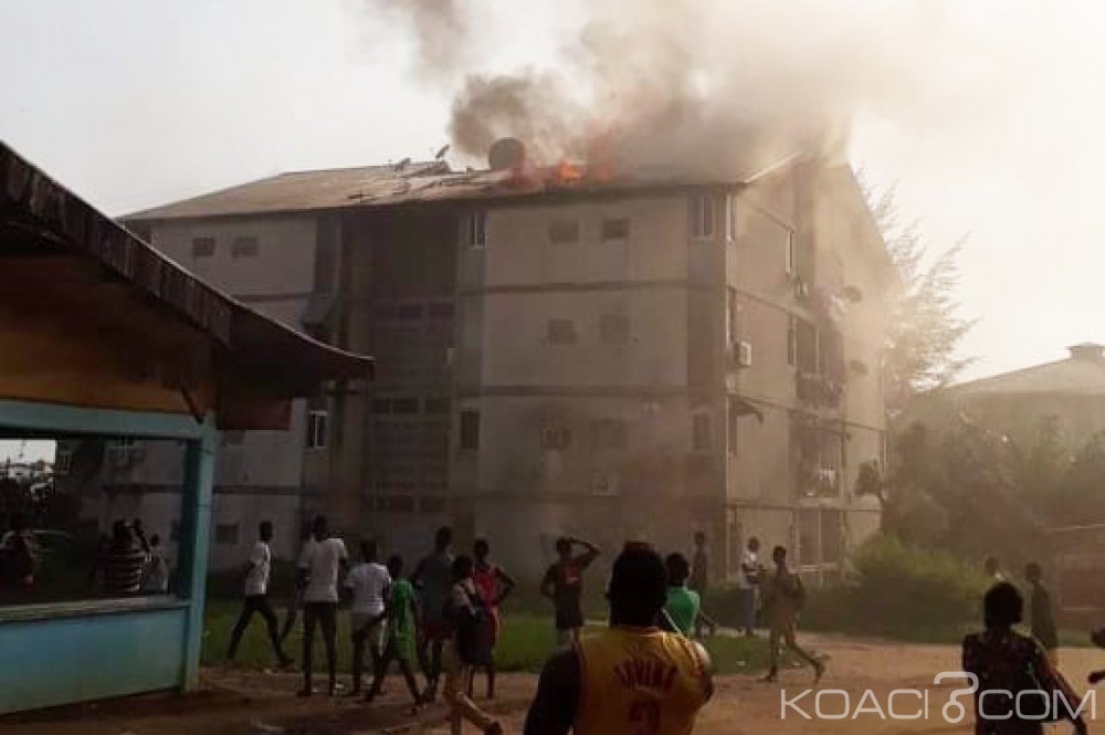Côte d'Ivoire: Un autre incendie à  la cité policière de Yopougon, un bà¢timent prend feu